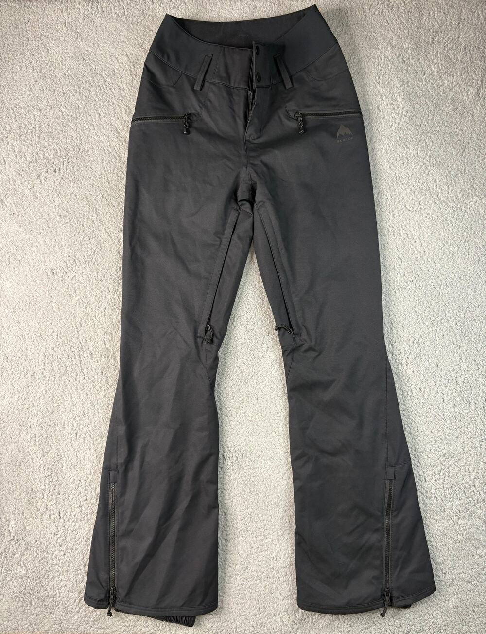 Burton Marcy High-Waisted Stretch Snow Pant Women's Size XS Black Zipped Vents